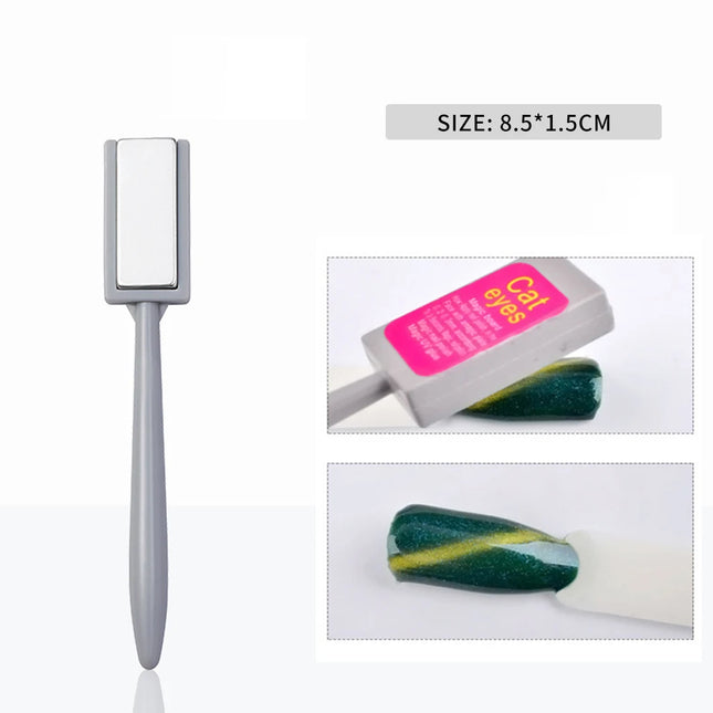10ml Flamingo Red Magnetic Cat eye Gel Gemstone Glitter Cat Eye Gel Polish Semi-permanent UV LED Cateye Nail Varnish Manicure#GY