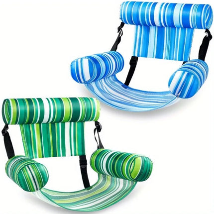 Inflatable Pool Floats Adult 2 Packs Floating Lounge Chairs Floating Chair for Party Summer Water Beach Lake Fun