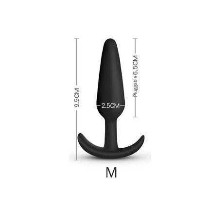 3 Different Size Anal Plug Soft Silicone Anal Butt Plug Stimulator Adults Sex Toys for Men/Women Prostate Massager Anal Trainer