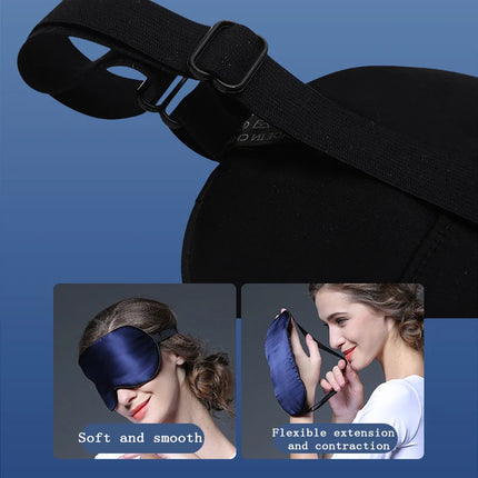 Silk Sleeping Mask Porcelain Pattern Blindfold Eye Cover Shading Eyeshade Thicken Soft Eye Mask Sleep for Travel Eyepatch