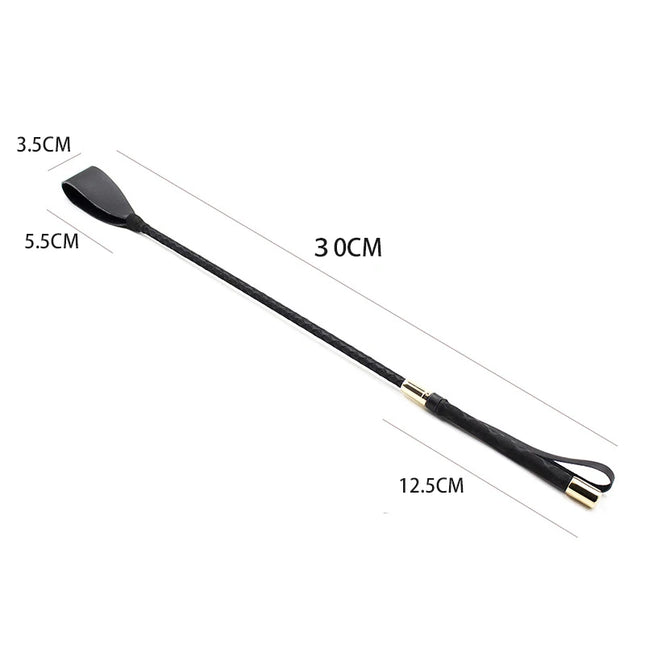 Fetish Black&Red PU Leather Whip Flogger Handle Spanking Paddle Knout Flirt BDSM Adult Game Erotic Sex Toys for Women Couples