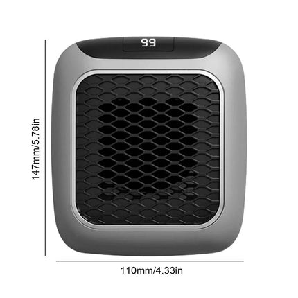 800W Mini Heater for Home Small Bathroom Heating Fans Wall Mounted PTC Ceramic Electric Heater with Remote Control Household