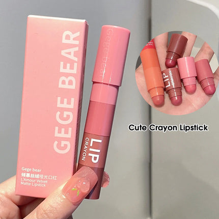 4-Color Matte Velvet Mist Lipstick,1Pc Waterproof Non-Stick Cup Long-Lasting Wear Lipstick For Women