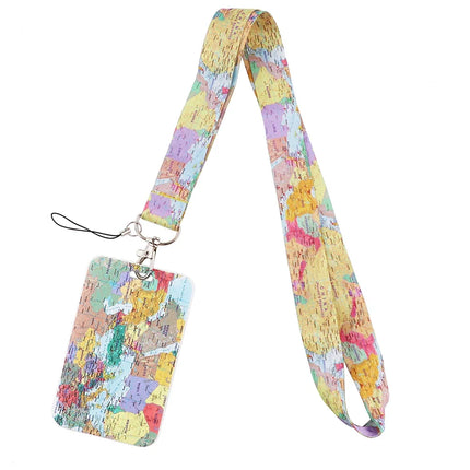 New Sakura Cherry Blossoms Flower lanyard card ID Badge Holder Keychain Pass Gym Mobile Kids Key Holder Key Rings Gift