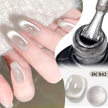 Moonlight Crystal Cat Magnetic Gel Nail Polish Holographic Glitter Semi Permanent Nail Art UV Gel Soak Off Varnish Nail Supplies