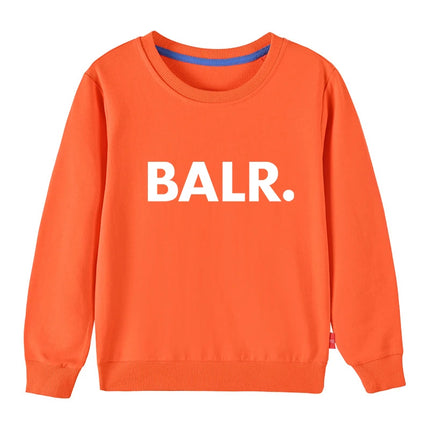 Spring Kids Sweatshirts Girls BALR. Print Tops Kids Cotton Clothes Teenager Boys Children's Soft Clothing Baby Autumn Tops
