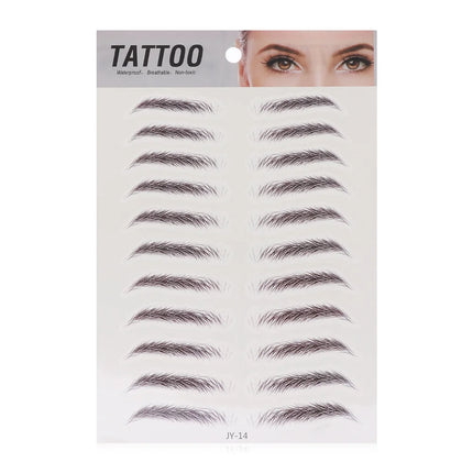 Brow stickers Water-based Lasting 4D Hair-like Eyebrow Authentic Eyebrow Tattoo Sticker False Eyebrows