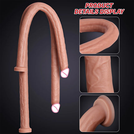 Extra Long Realistic Dildos G-Spot Stimulation Deep Touch Penis Vagina Anal Massage Penetration Dick Sex Toys for Women and Men
