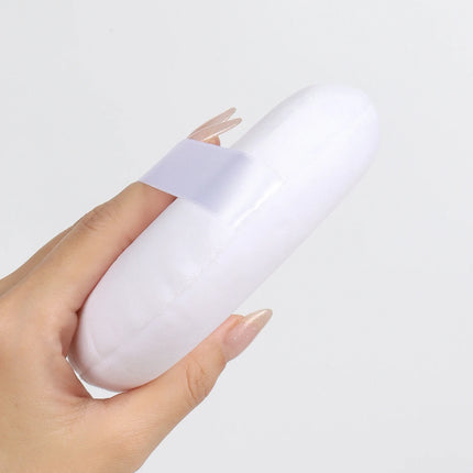 125mm圆形 Cotton Velvet Powder Puff Large Loose Powder Puff Makeup Artist Powder Puff Round Cotton Ribbon Hook Hand Glove Puff