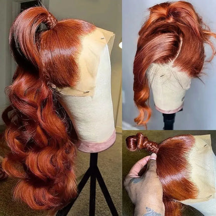Lavender Purple Wig Long Body Wave  Lace Front Wigs Heat Resistant Light Pruple 13x4 Synthetic And Blend Lace Wigs Cosplay