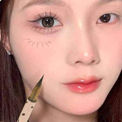 Ultra-fine Eyelash Pen Liquid Eyeliner Eyeshadow Stick Lying Silkworm Pencil Brown Grey Lasting Waterproof Cosmetic Makeup Tools