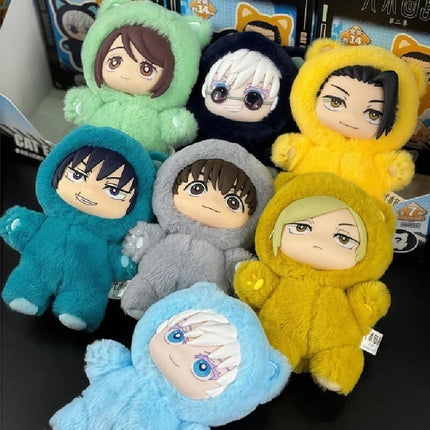 @@BANDAI Jujutsu Kaisen 2 Cat Ear Plushie Series Blind Box Anime Figure - Mystery Room Decoration Collection Kids Gift