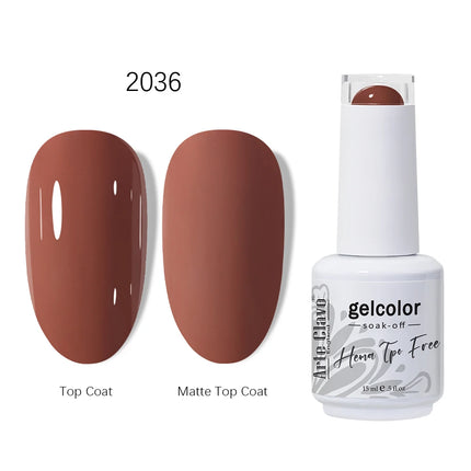 Arte Clavo HEMA TPO FREE Gel Nail Polish 15ML Long Lasting For Manicure Semi Permanent Nail Art UV LED Gel Varnish Nail Supplies