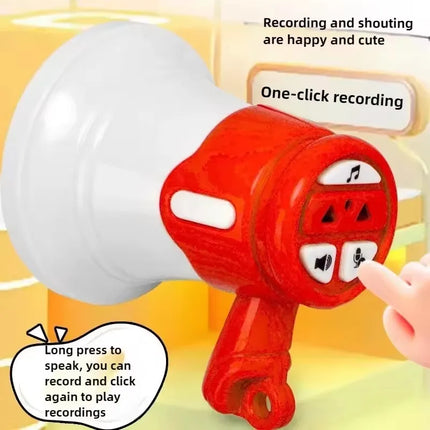 Recordable Mini Speaker Loudspeaker Handheld With Key Chain Children's Megaphone Outdoor Loudspeaker Decompression Toy