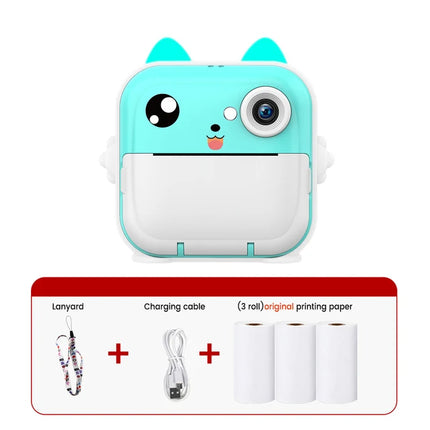 Children Instant Print Camera Kids Video Photography Digital Photo Camera Toy Mini Thermal Printer for Boy Girls Birthday Gift