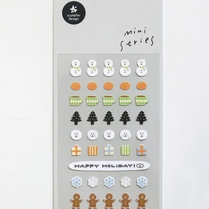 Suatelier Mini Stickers Korean Cartoon Dinosaur Animal Scrapbooking DIY Nail Sticker Junk Journal Diary Decor Craft Supplies