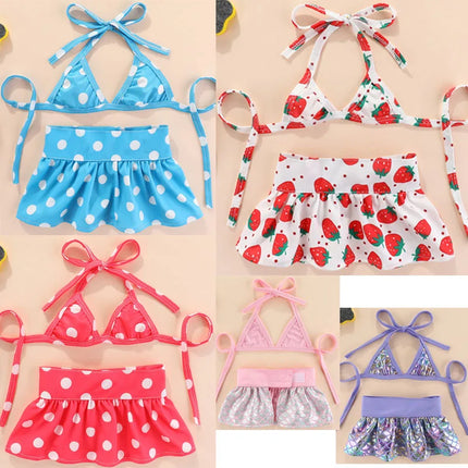 Fashion Dress Set for Small Dogs,Mermaid Dog Clothes,Girls Bikini Swimsuit for Small Dogs,Yorkshire Terrier,Puppy Skirt,Summer