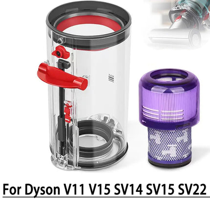 for Dyson V11,V15,SV14,SV15and SV22 vacuum cleaners Spare Replacement Dust Bucket Canister Sweeping Large Dust Bin.