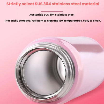 THERMOS 350/500ML Water Bottle Vacuum Flask Stainless Steel Thermal Mug, Hot Cold Keep 6-12H,Leakproof for Office Outdoor Travel