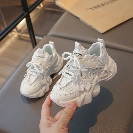 PU Leather Children's Sport Shoes Lightweight Breathable Kid's Sneakers Trend Fashion Boy's Girl's Running Shoes Children Shoes