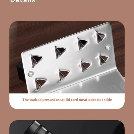 GIANXI Mutton Roll Slicer Machine Stainless Steel Meat Slicer Beef Thin Slice Frozen Meat Household Barbecue Hot Pot Cooking