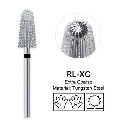 Nail Drill Bits Carbide Large Cone Electric Milling Cutter Gel Polish Remover Grinding Tools DIY Accessories Supplies