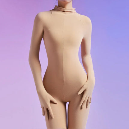 Plus Size One-piece Stockings 120D Velvet Five-finger Full Package Pantyhose Men and Women Sexy Seamless Tight Bodysuit