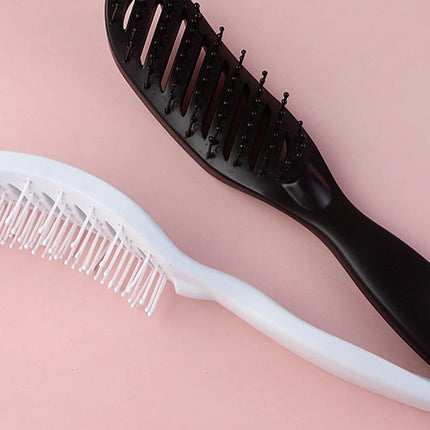 Brush Detangling Drying Brush Anti Static Curved Vent Brush Scalp Massage Comb Styling Curly Hair Brush Salon Massager Comb