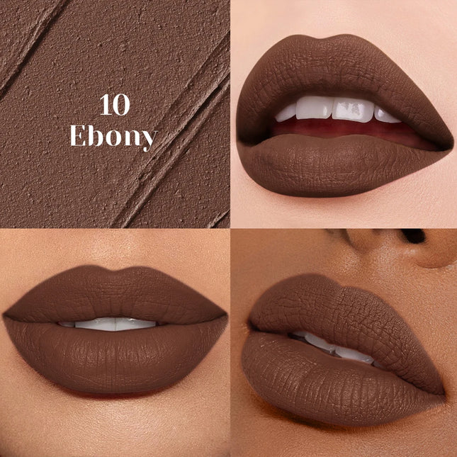 1pc Matte Nude Lipstick Smooth Texture Long-Lasting Water Resistance No Fading Ideal Christmas Gift Makeup for Women
