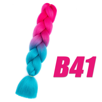 Synthetic Kanekalon Crochet Hair Braiding Hair Pre Stretched Curly Jumbo Braids Extensions Hair Accessories For Girls Braids