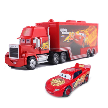 Pixar Cars Storm Jackson Truck Lightning McQueen Racing Toy Car 2 Car 3 1/55 Ratio Die Casting Mack Model Birthday Gifts