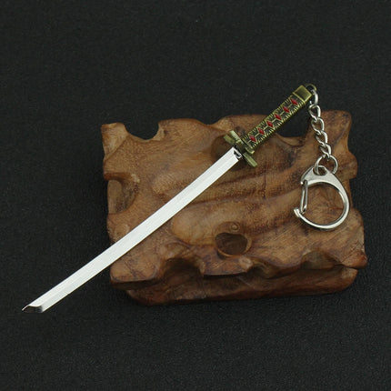 Anime Bleach Necklaces Zangetsu Zanpakutou Sword Key Chain Hitsugaya Toushirou Katana Keychains Accessories   ﻿