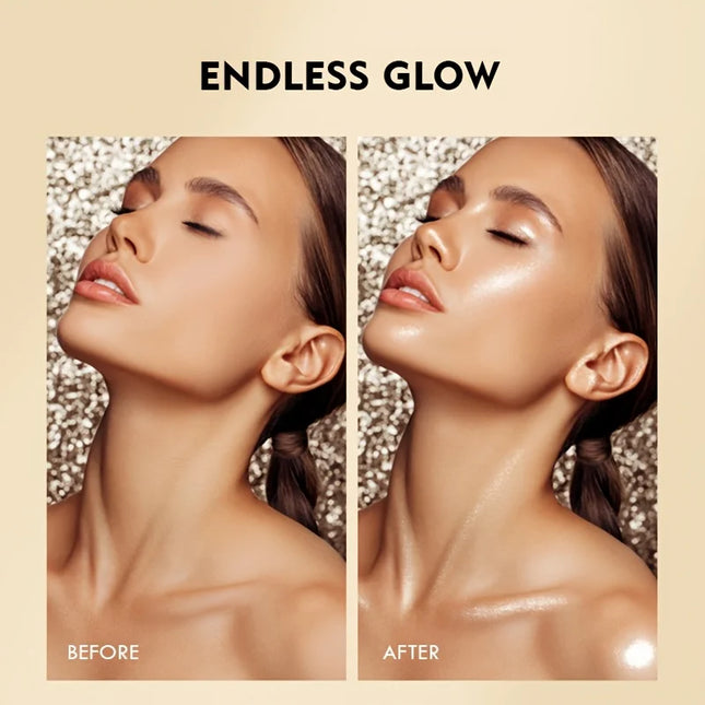 9 colors of liquid highlighter, waterproof and fade-resistant, multi-functional for cheeks, eyes, face, lips, and body