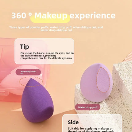Magic Foundation Makeup Brush Set Soft Beauty Blender Gourd Shaped Makeup Sponge Loose Powder Brush Cosmetic Tools Kit