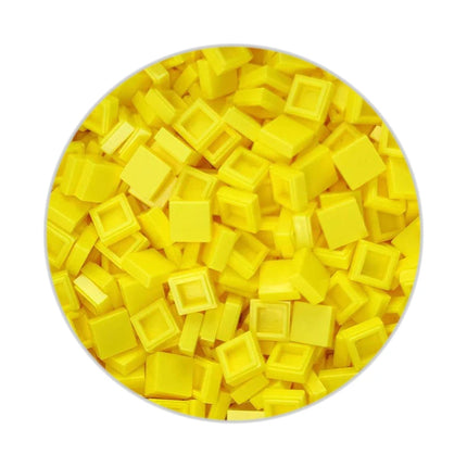 200/330/660pcs MOC Pixel Particles Plate Smooth 1x1 DIY Building Blocks Flat Square Bricks Halloween Christmas Children Toy 3070