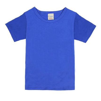 2-16 Years Boys T-shirts Cotton Short Sleeve Girls Clothes Summer Solid T-shirt Teenage Children Tees Kids Korean Top Baby Cloth