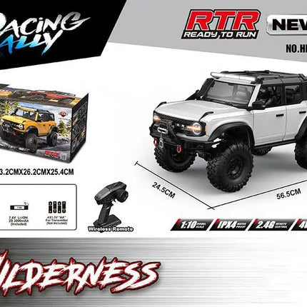 Huangbo R1001 1/10 Rc Car 2.4g Full Scale Simulation Climbing Off-Road Vehicle Model Adult Boys Remote Control Toys Xmas Gift