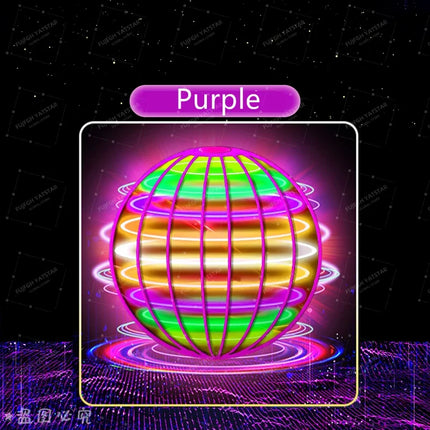 RC Magic Flying Ball Boomerang Fly Nova Orb Pro Mini Drone Hover Ball with LED Lights Flying Spinner Toy for Kids Christmas Gift