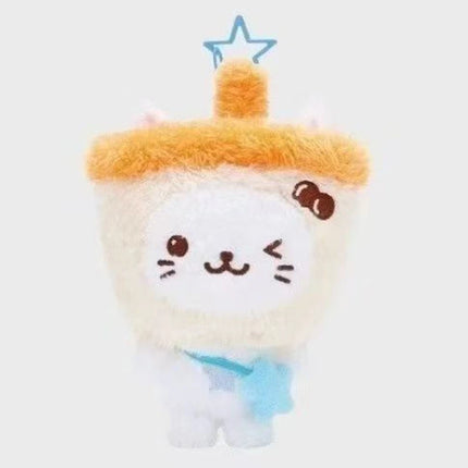 15cm Kpop NTC WISH Sakuya RIKU YUSHI Peripheral Tea Cat Doll Plush Dog Keychain NTCWISH Cartoon Key Rings Bag Pendant Key chains