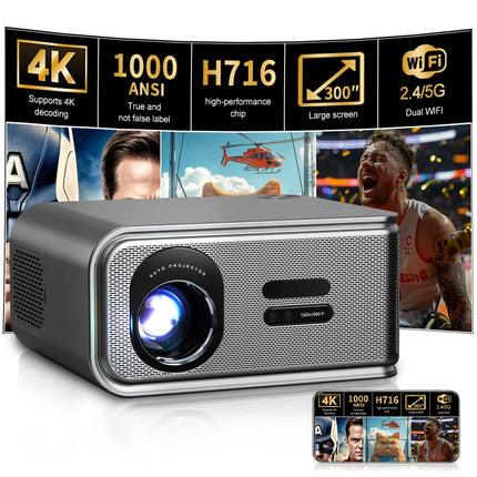Portable HD Projector Daytime Wall Projection for Commercial Meetings Living Room Home Theater Bedroom Use Compact Size