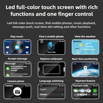 New A9Pro Wireless Earbuds Touch Screen Control Noise Cancelling Super Bass Premium Sound Headphones In-ear Bluetooth Earphone
