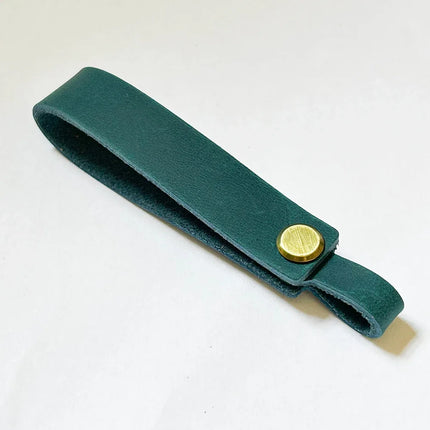 Personalized Minimalist Design Leather Keychain Car Key Pendant Wrist Strap Car Key Chain Crazy Cow Leather Lanyard Accessories