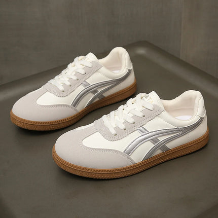 Lightweight Comfortable Sneakers for Women Fashion Striped Lace Up Sports Shoes Woman Casual Breathable Sneakers Plus Size
