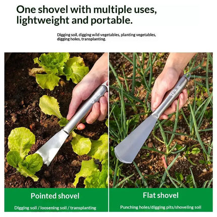 Thickened Stainless Steel Garden Trowel Heavy Duty Shovel Spade For Planting Transplanting Digging Weeding Outdoor Tool