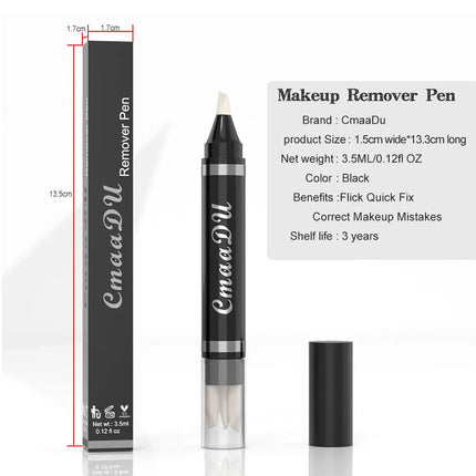 CmaaDu Eyeliner Makeup Remover Pen Waterproof Long Lasting Quick Dry Portable Eraser for Sensitive Skin Eyes