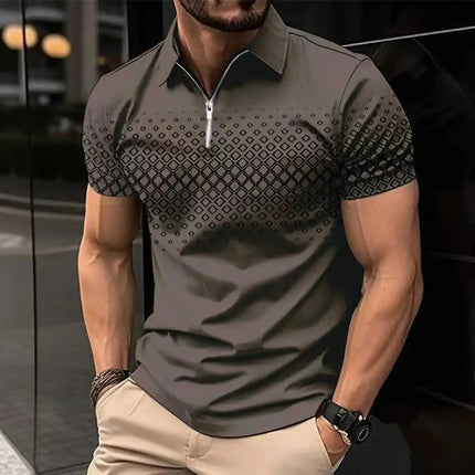 Large Size Men's Clothing Fashion Street Polos T-Shirts Summer Short Sleeve 3D Print Trend Male Simple POLO Tee Casual Tops