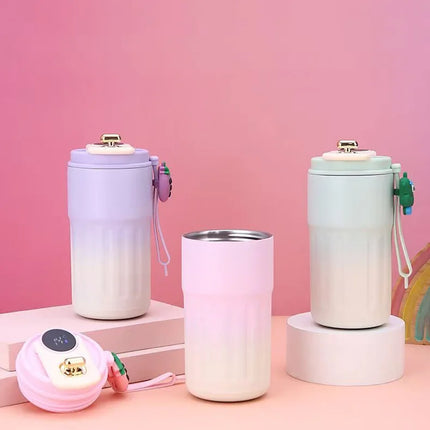 Smart Temp Display Stainless Steel Tumbler Thermal Mug Vacuum Insulated Coffee Cup Travel Thermos Cups Hot Water Bottle for Tea