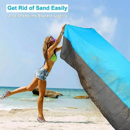 200 X 140cm/200 X 210cm Beach Blanket Sandproof Waterproof Beach Mat Lightweight Picnic Blanket for Travel Hiking Sports