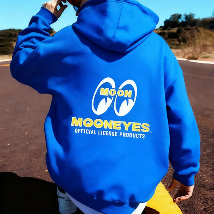 2026 model with the "MOON EYES" logo - black men's sports cap t-shirt - outdoor hip-hop cap men's and women's long-sleeved top