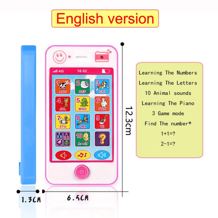 Baby Phone Toys Russian Telephone Teether Music Vocal Toy Early Educational Learning Machine Electronic Children Gift Baby Toy